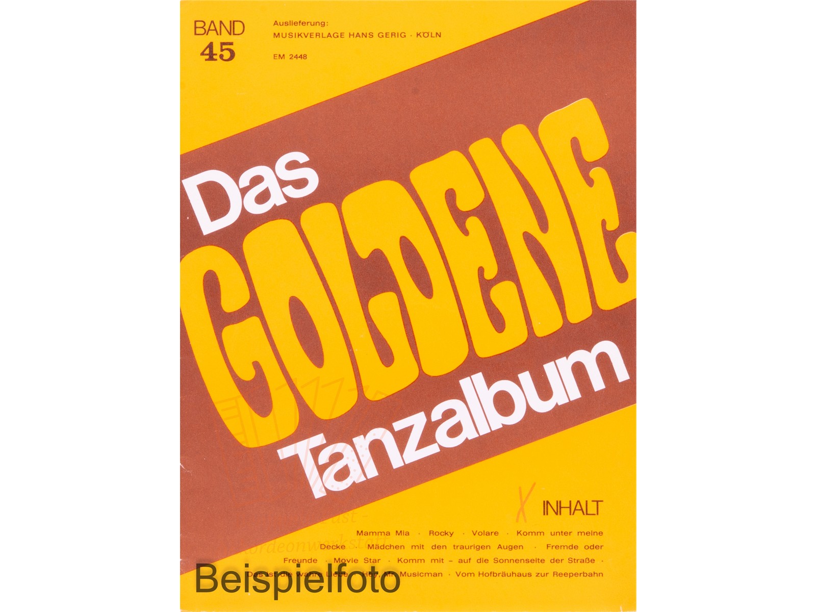 Das Goldene Tanzalbum Band 45 - Antiquariat