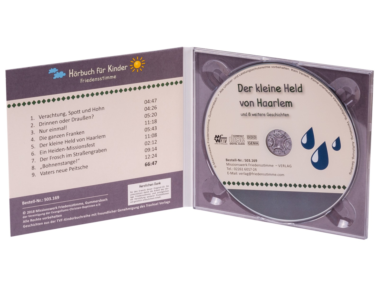 Hörbuch CD - Der kleine Held von Haarlem