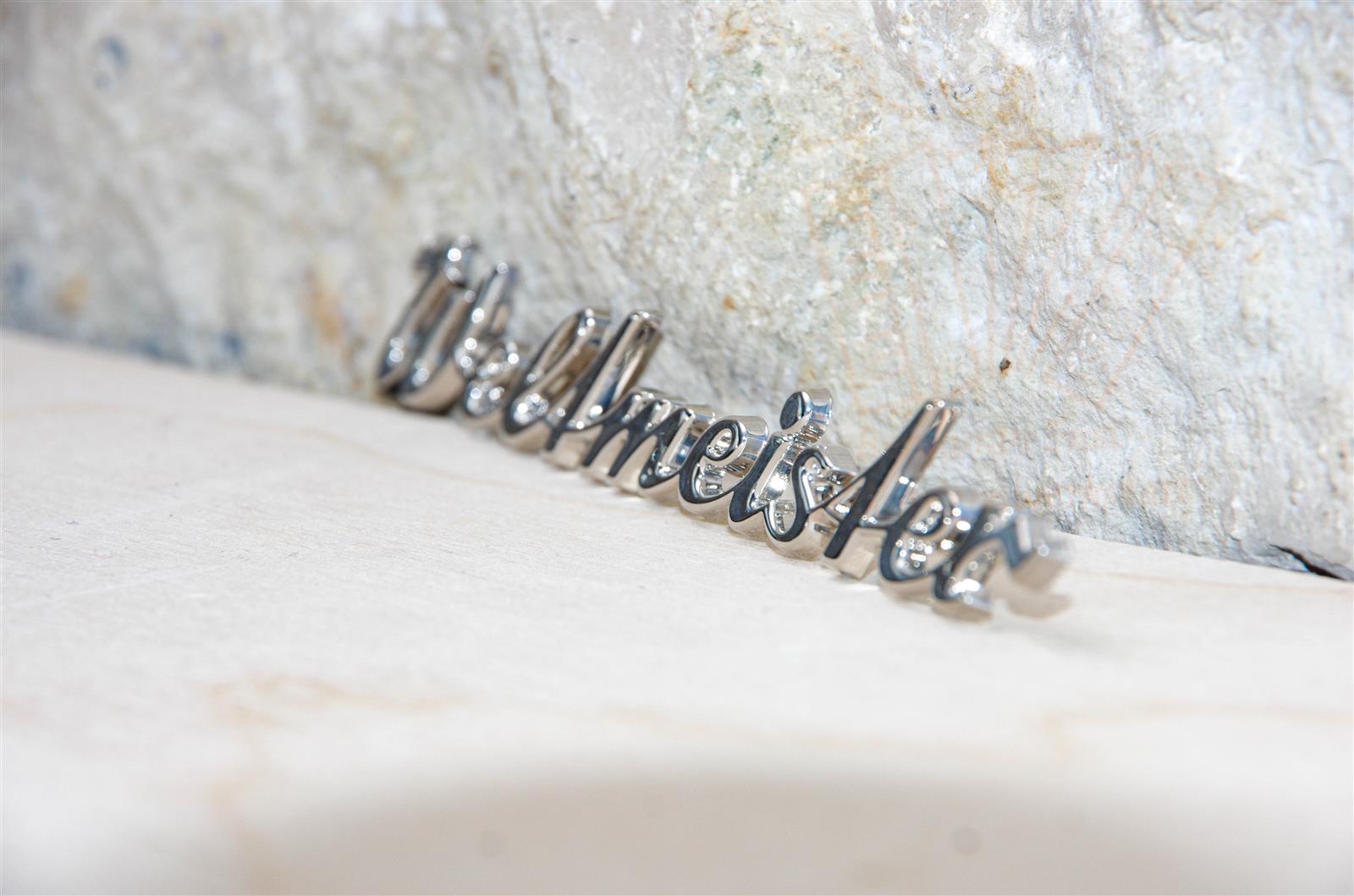 Schriftzug "Weltmeister" plastgalvanisiert (alte Version) Schriftzug "Weltmeister" plastgalvanisiert (alte Version)