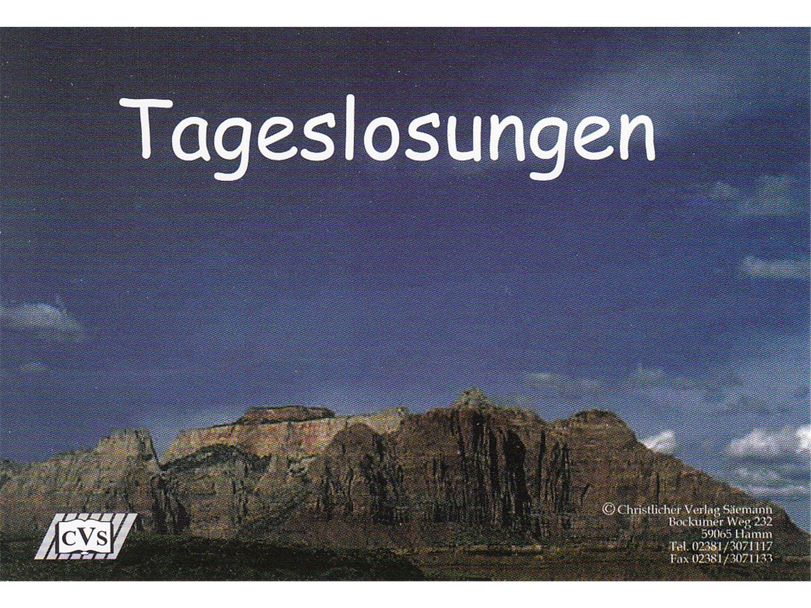 Tageslosungen Tageslosungen
