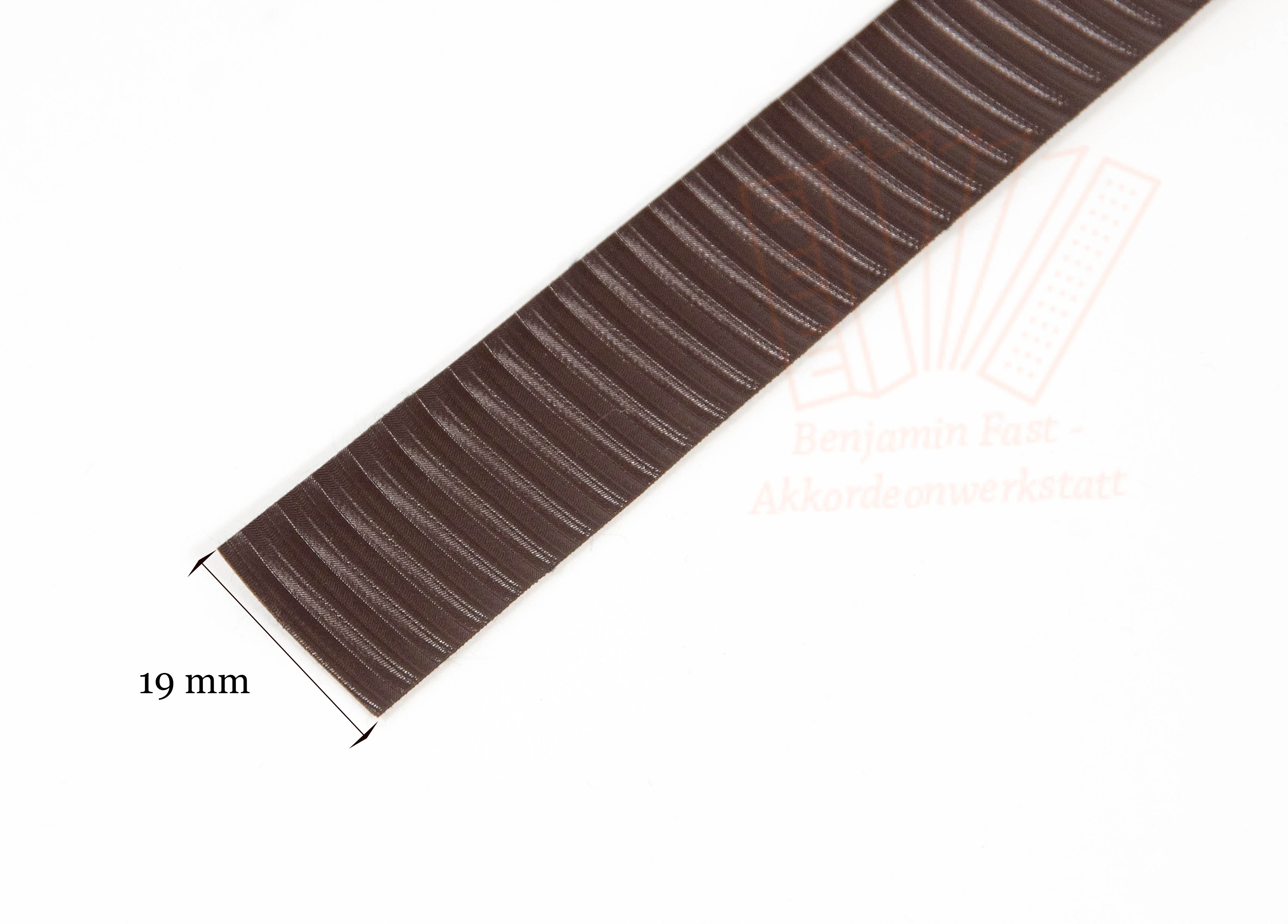 Kalikostreifen Dunkelbraun schraffiert 19mm Meterware Kalikostreifen Dunkelbraun schraffiert 19mm Meterware