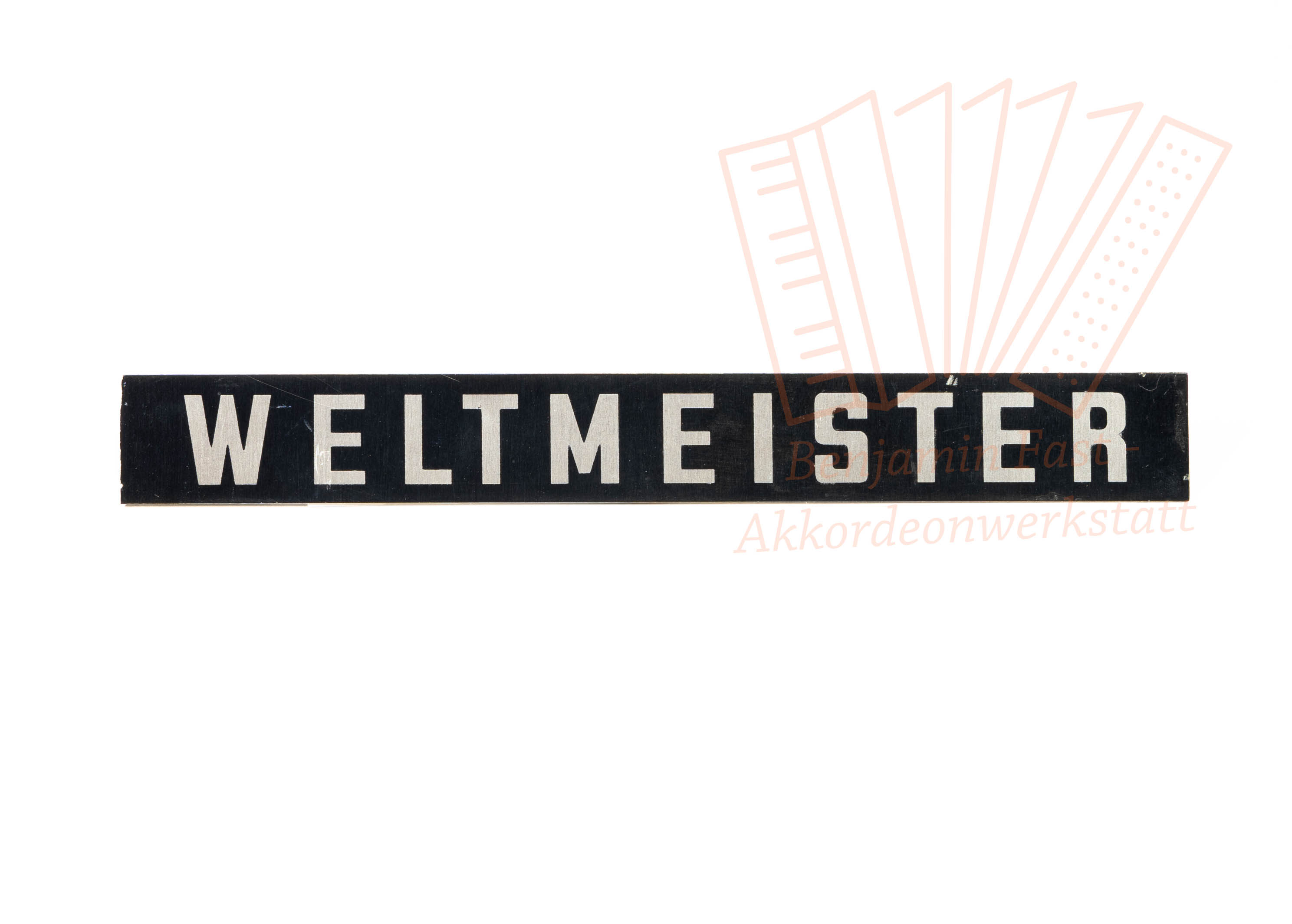 Schriftzug "Weltmeister" gebraucht Schriftzug "Weltmeister" gebraucht