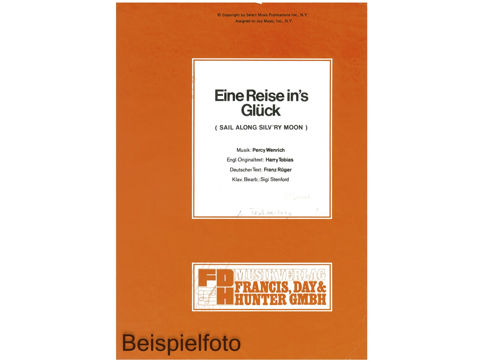 Eine Reise in's Glück, Einzelausgabe - Antiquariat