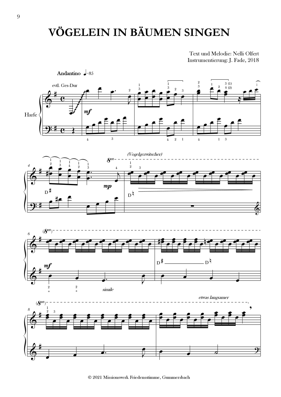 Harfenpartitur - Lobt Gott (Heft 1) Harfenpartitur - Lobt Gott (Heft 1)