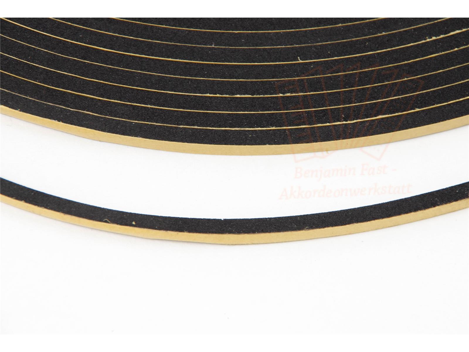 Balgdichtung schwarz 4x10 mm selbstklebend