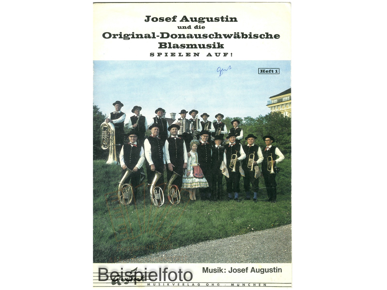 Josef Augustin und die Original-Donauschwäbische Blasmusik Heft 1 - Antiquariat