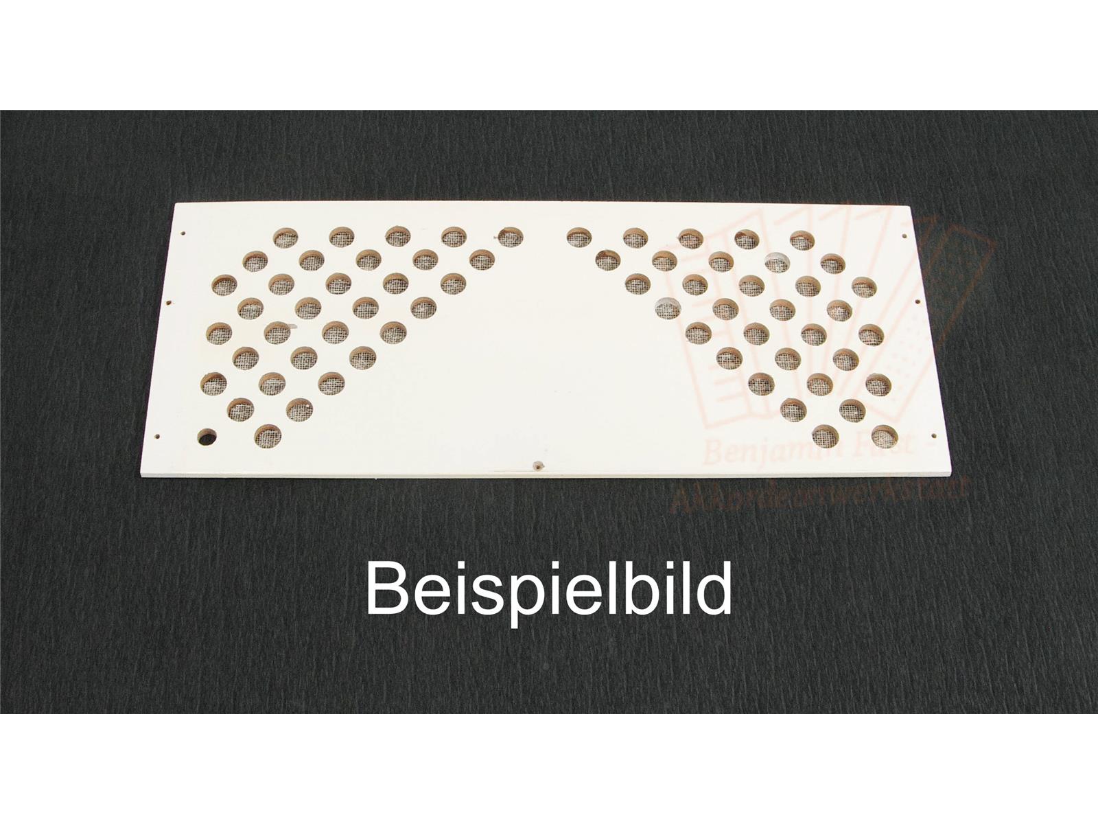 Bassdeckel Hohner Arietta II M weiß - gebraucht Bassdeckel Hohner Arietta II M weiß - gebraucht