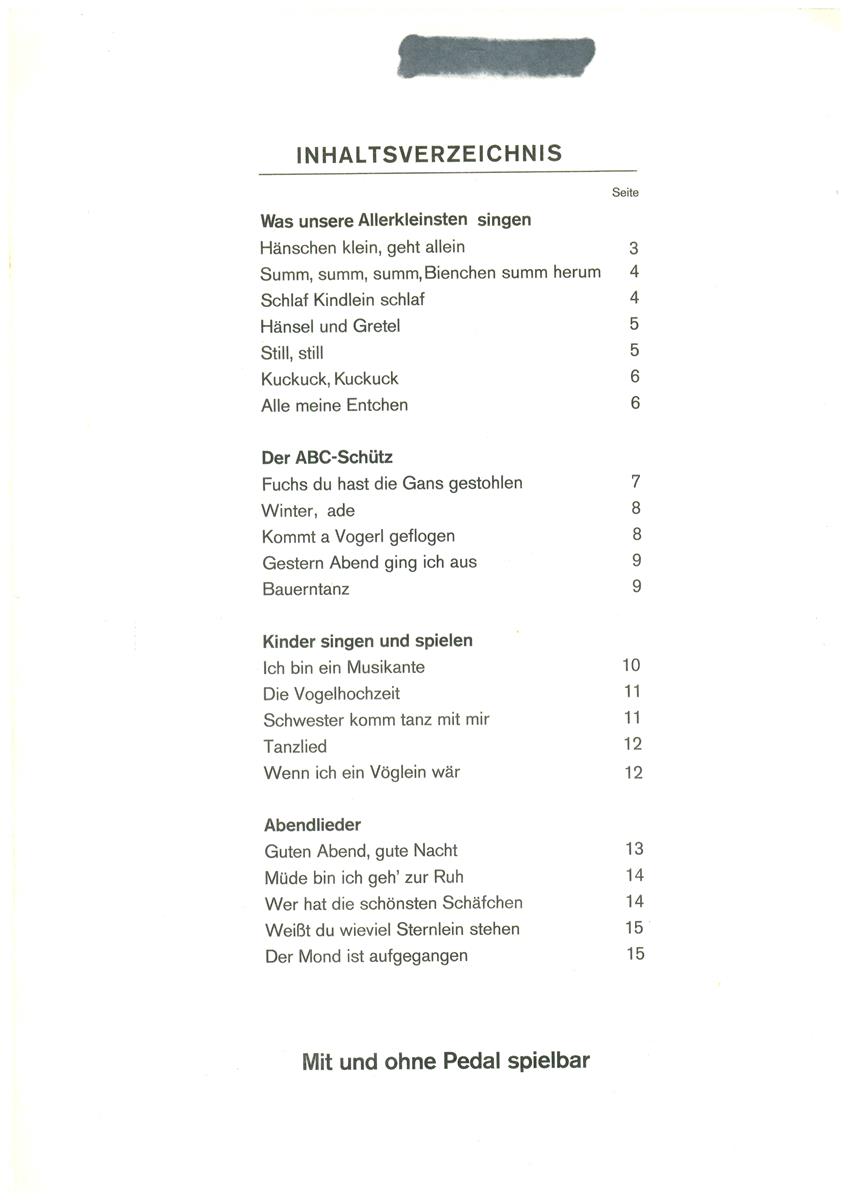 Kinderlieder - Antiquariat