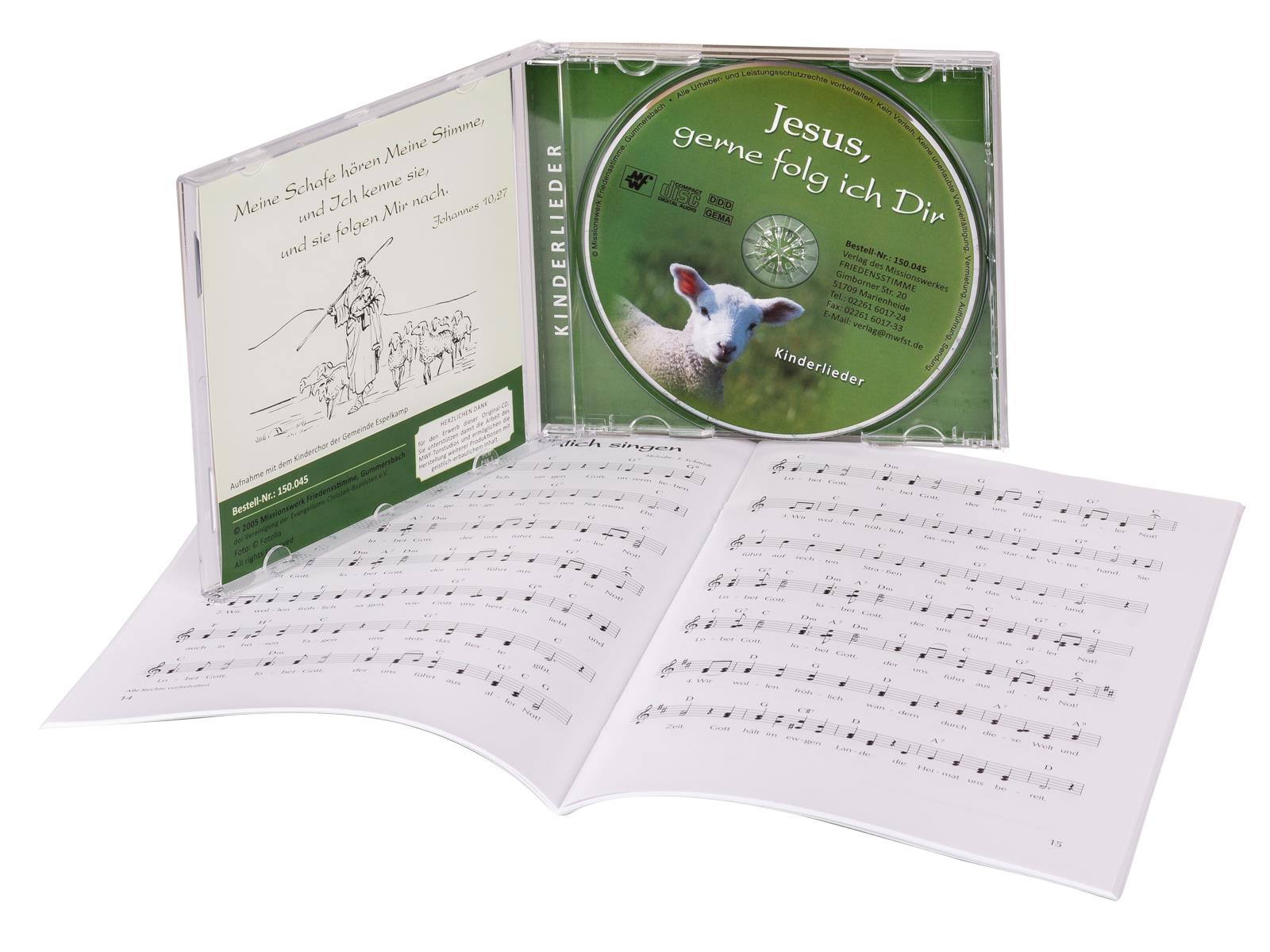 Jesus, gerne folg ich Dir - Notenheft Jesus, gerne folg ich Dir - Notenheft