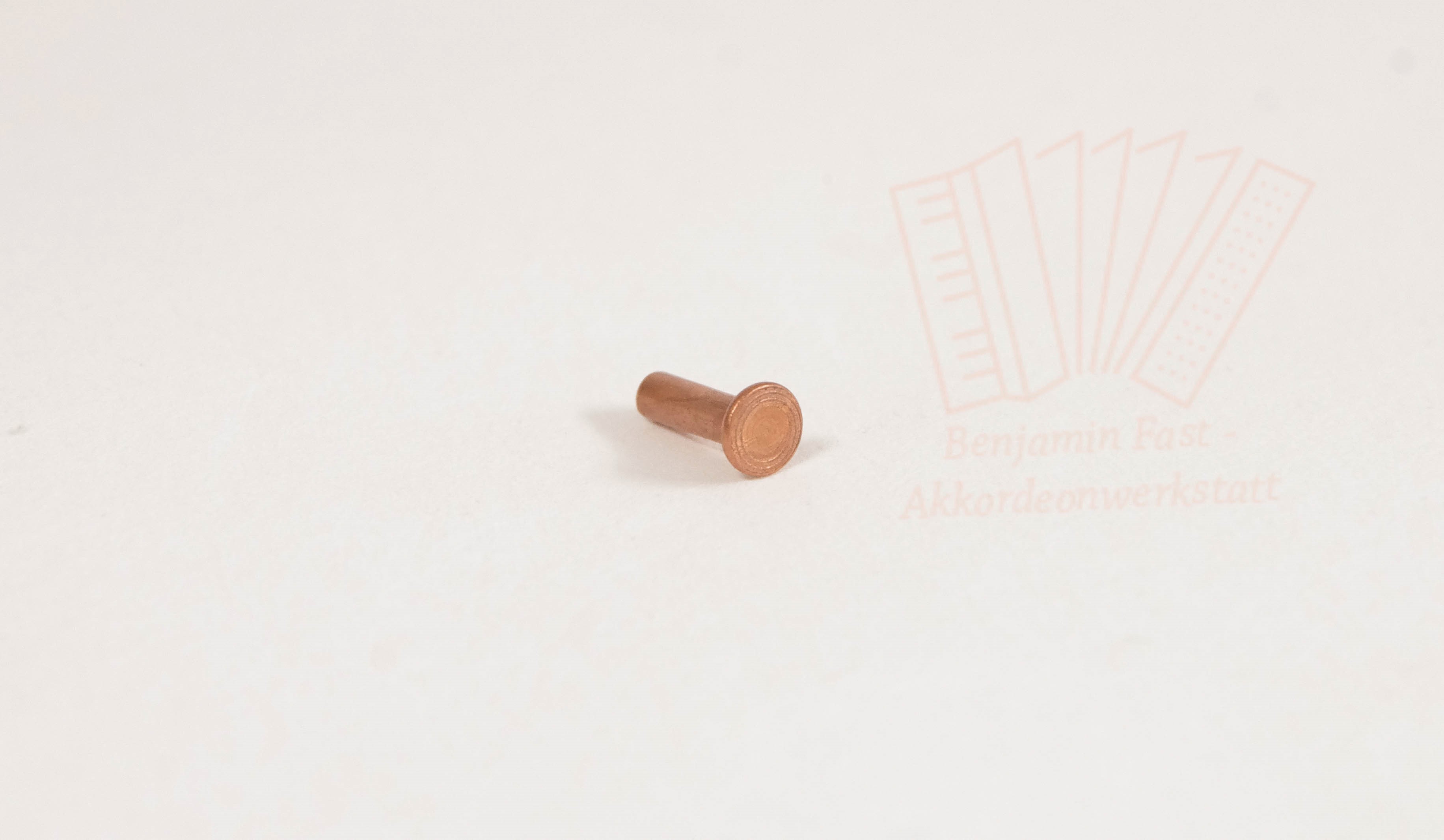 Vollhohlniete 3x10mm Kupfer DIN 7338 Vollhohlniete 3x10mm Kupfer DIN 7338