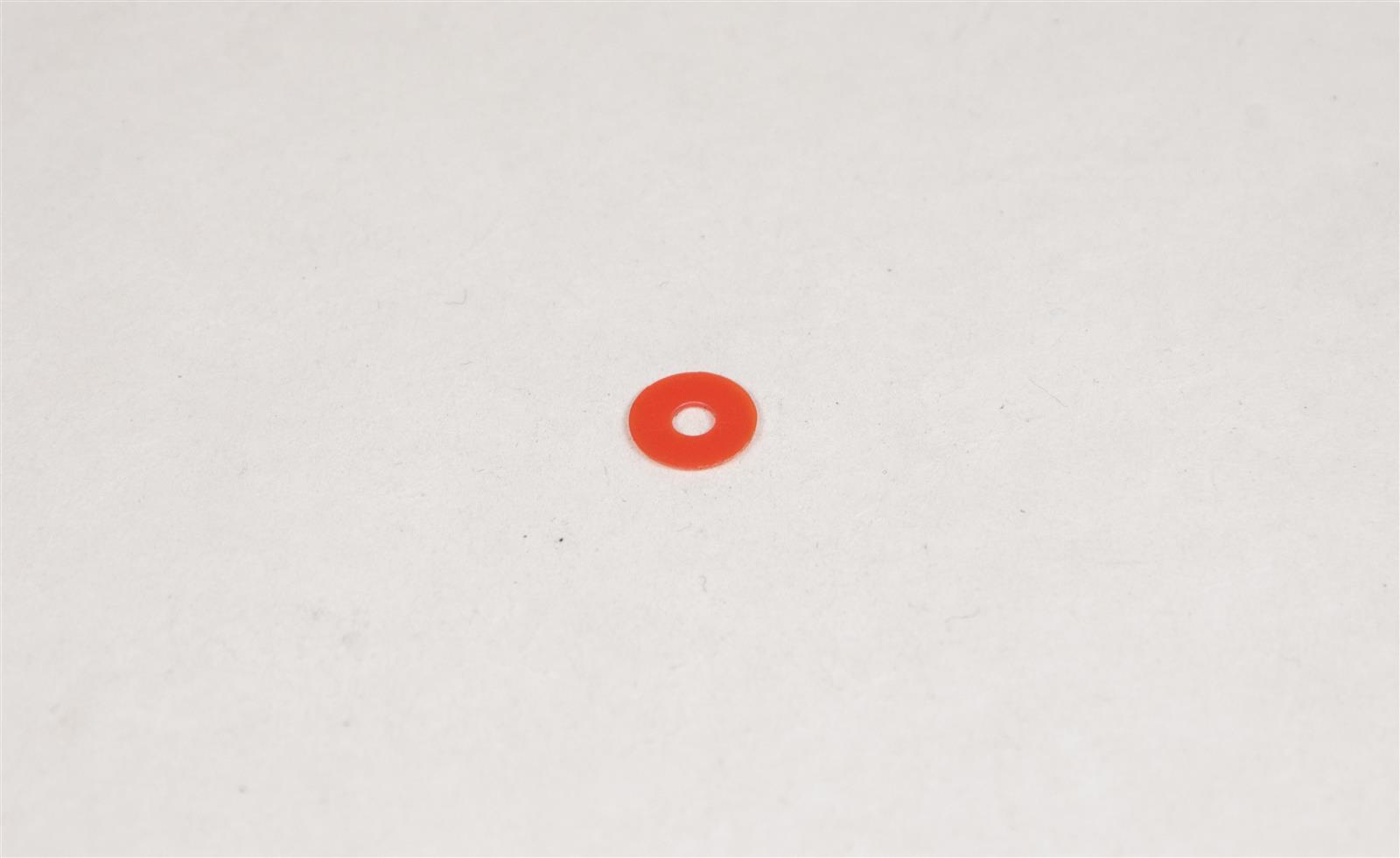 Scheibe 9x3x0,5 Kunststoff rot, gebraucht Scheibe 9x3x0,5 Kunststoff rot, gebraucht