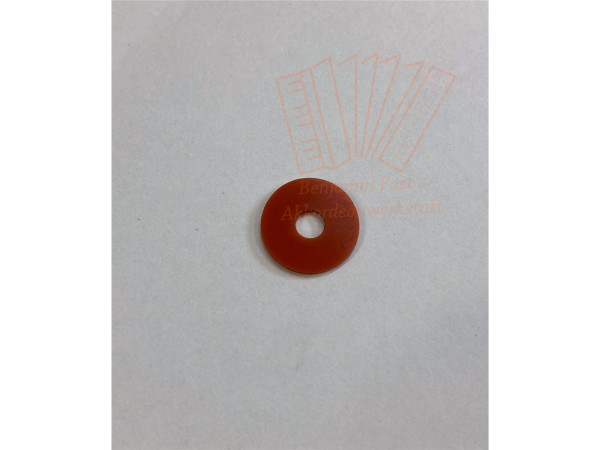 Zwischenlage rund 14 mm rot Kunststoff