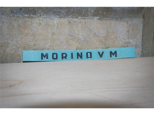 Schriftzug "MORINO V M"