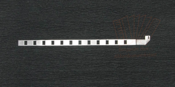 Registerschieber Bass Alu gekröpft 33x1,4 cm, gebraucht