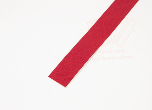 Faltenschutz innnen rot genarbt 19mm Papier (Kaliko) Meterware